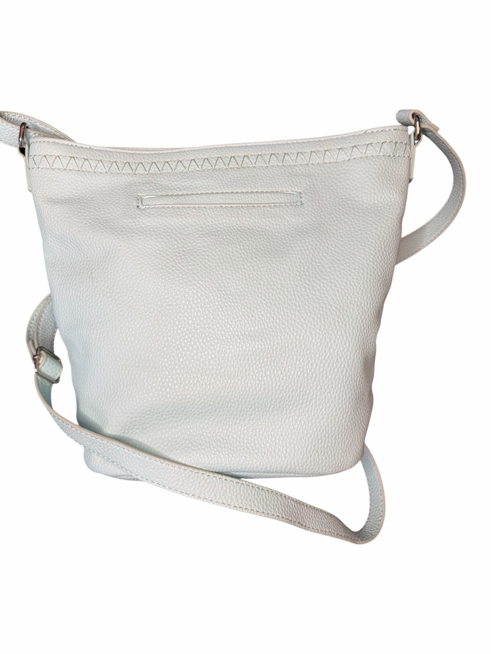 Thirty - One Mint Pebbled Crossbody Bag with White C Monogram - Picture 6 of 8